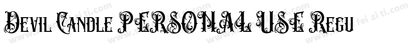 Devil Candle PERSONAL USE Regula字体转换